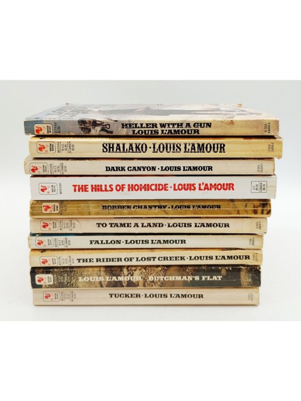 Louis L'amour paperback books lot Of 10 vintage Western Novels #2
